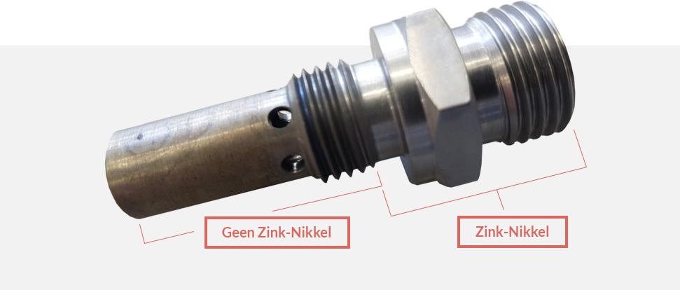 Zink nikkel schroef